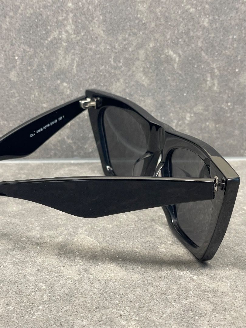 CELINE Edge CL41468 Sunglasses Cateye Square Black Sunglasses Made Famous by Hailey Baldwin Bieber No Longer Available In Stores