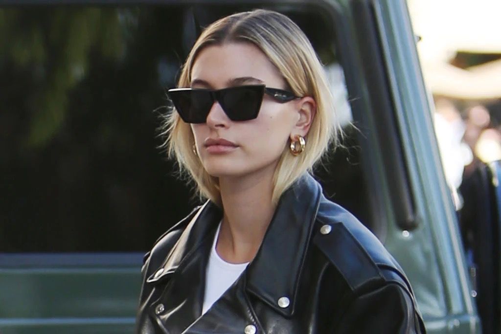 CELINE Edge CL41468 Sunglasses Cateye Square Black Sunglasses Made Famous by Hailey Baldwin Bieber No Longer Available In Stores