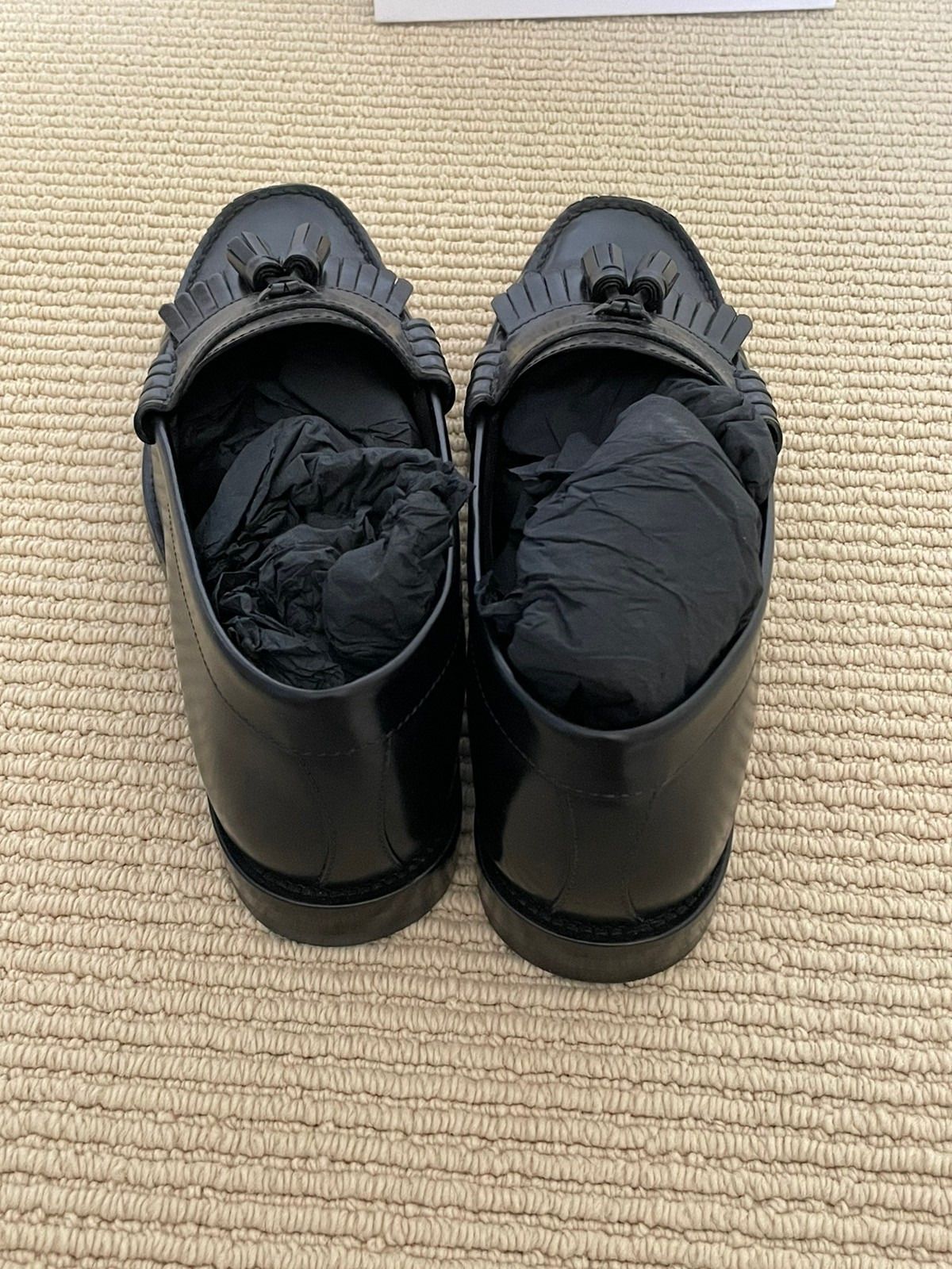 Celine Hedi Slimane Black Tassel Luco Loafer Size 40 Luxury