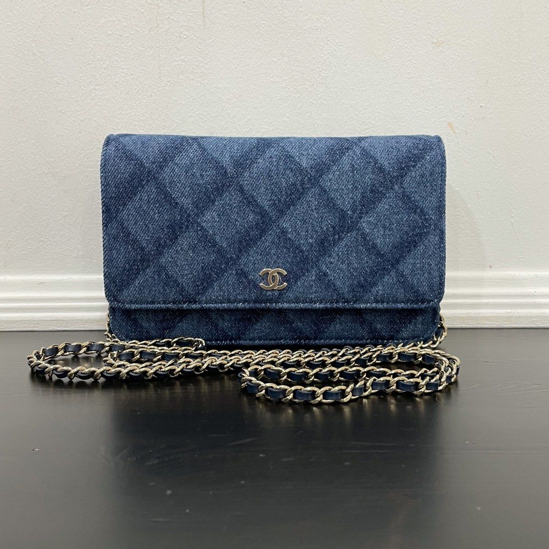 Chanel WOC denim, Luxury, Bags & Wallets on Carousell