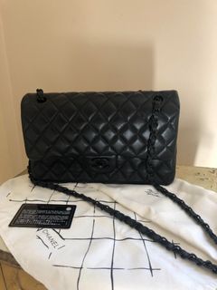 Chanel Classic Black Medium Double Flap Handbag