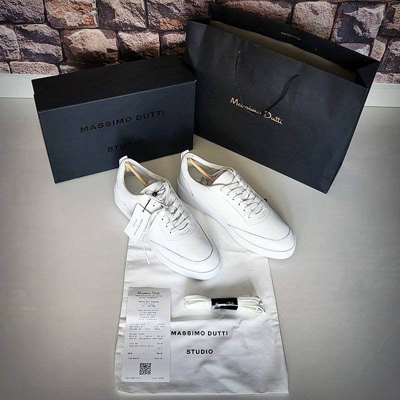 CHEAP BRAND NEW LATEST MASSIMO DUTTI NAPPA LEATHER TRAINERS