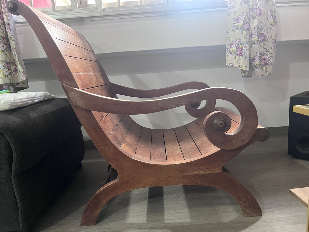 Cleopatra Wooden Chair, Furniture & Home Living, Furniture, Chairs on