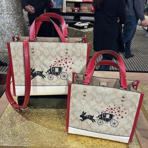 Coach New Rabbit X Carriage Tote Bag, Women's Fashion, Bags & Wallets ...