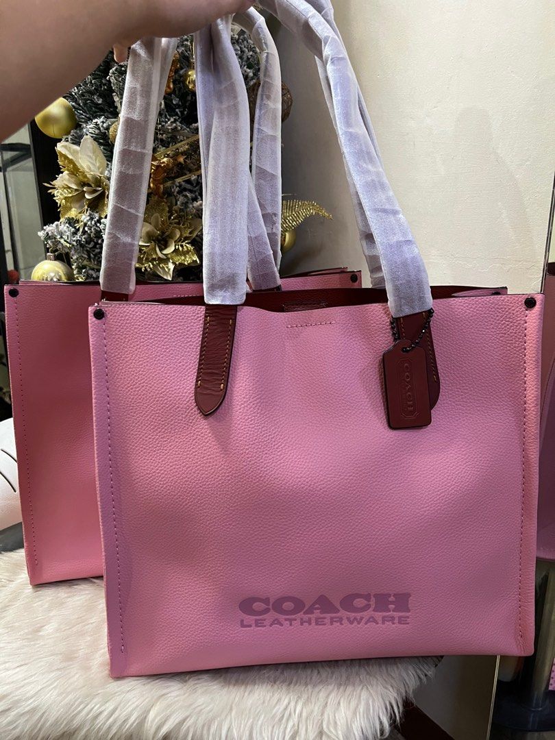 COACH Relay Large Leather Shopper Tote