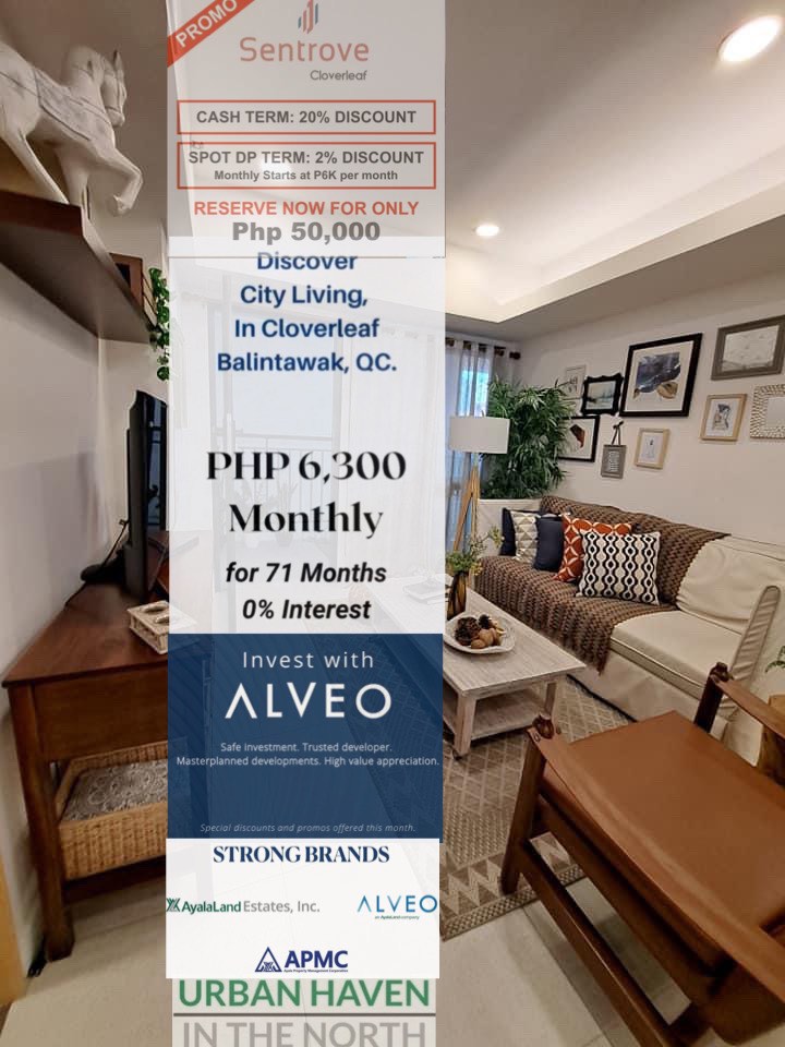 Condo For Sale in Edsa Quezon City Cloverleaf Balintawak Alveo near