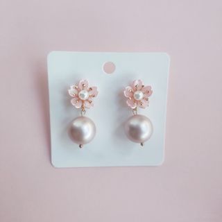 Cute Pink Sakura Earrings
