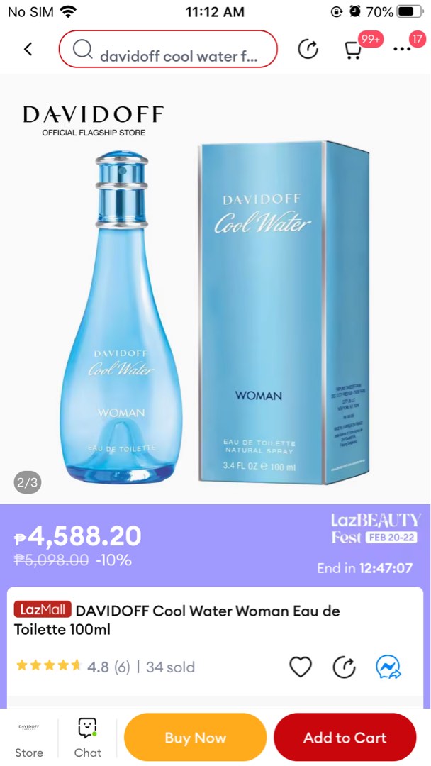 Davidoff Cool Water WOMAN on Carousell