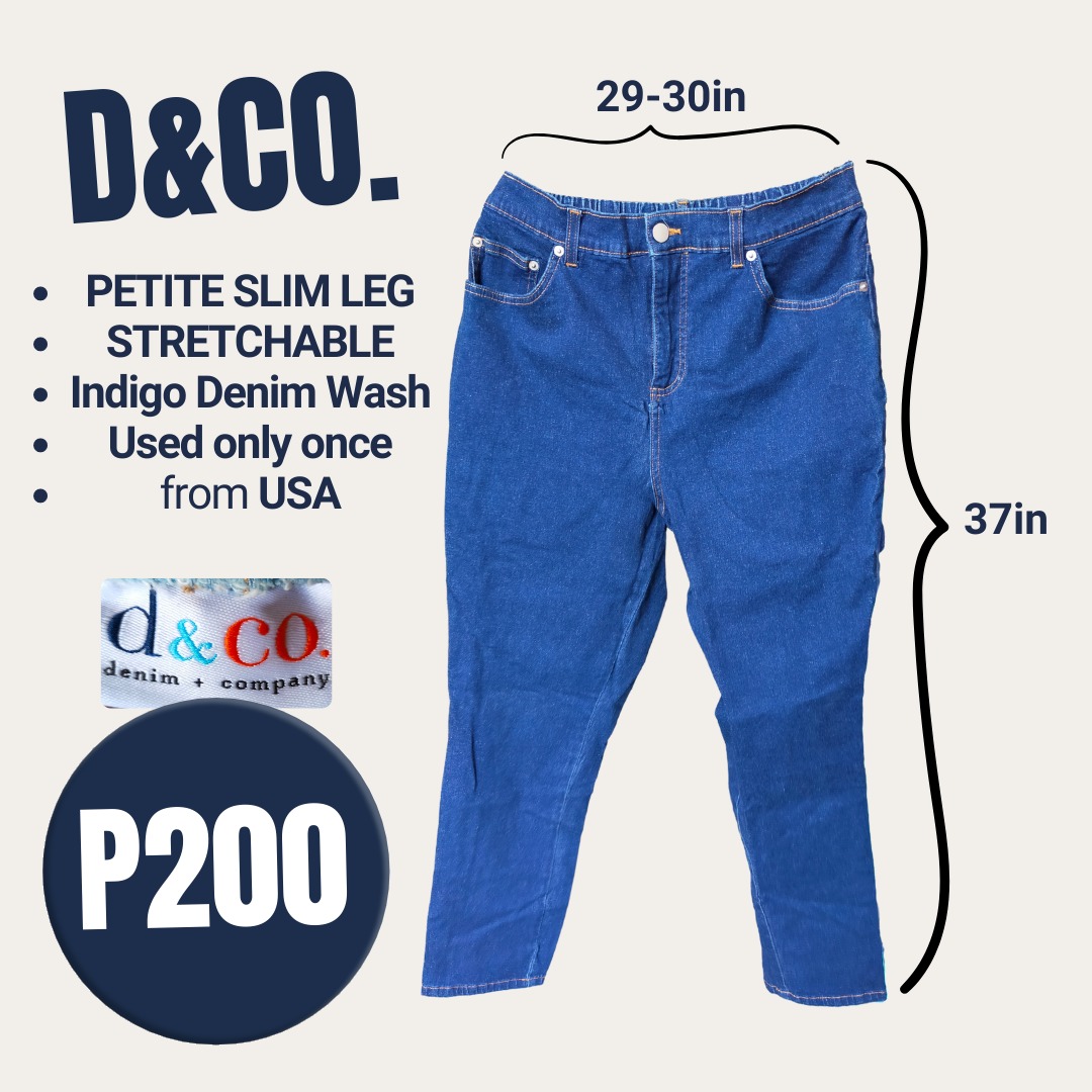 D&Co. Indigo Denim Wash, Fashion, Bottoms, Jeans on Carousell