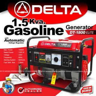 DELTA 1.5kva 1800w 4 stroke engine Portable Gasoline Generator Set (DT1800) LIGHTHOUSE ENTERPRISE