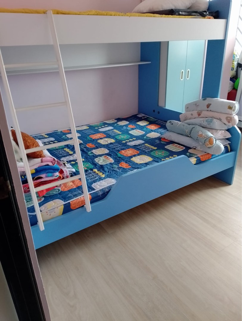 DOUBLE DECK BED FRAME ONLY, Furniture & Home Living, Furniture, Bed