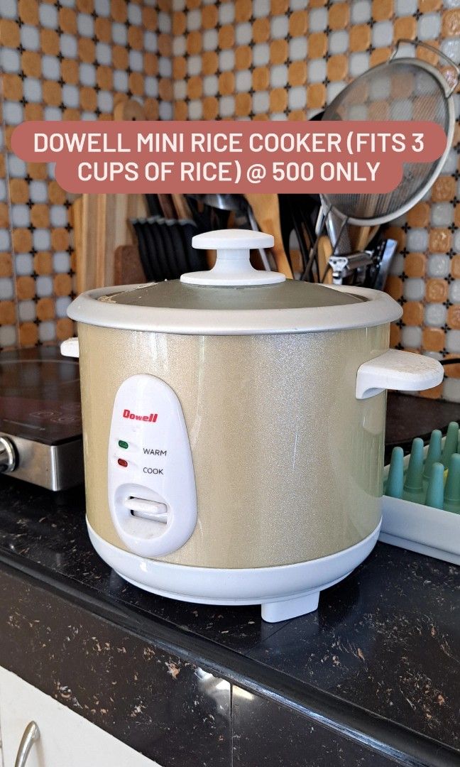 Dowell mini rice cooker (4 cups capacity) on Carousell
