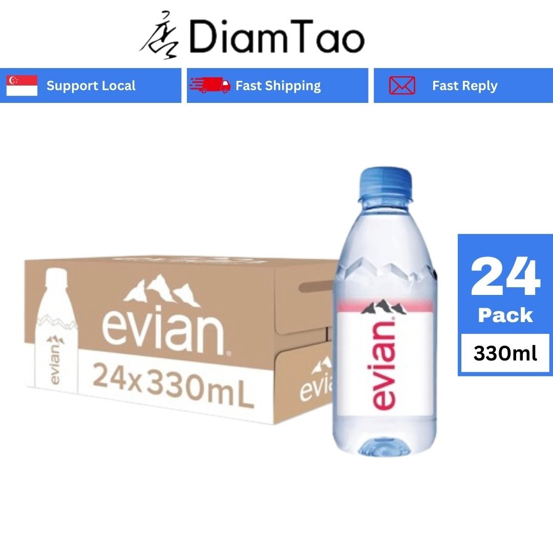 Evian Water 24 Bottles x 330ml Carton, Food & Drinks, Beverages on