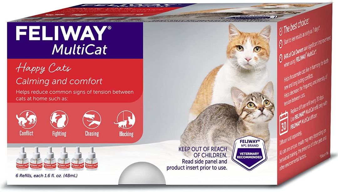  FELIWAY Classic Cat Calming Pheromone, 30 Day Refill - 1 Pack  : Pet Supplies