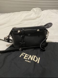 Fendi by Marc Jacobs By The Way Mini Small Boston Bag In Black