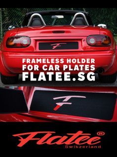 Frameless and Invisible Car Plate Holder from Switzerland