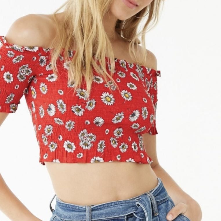 Forever 21 daisy crop top deals