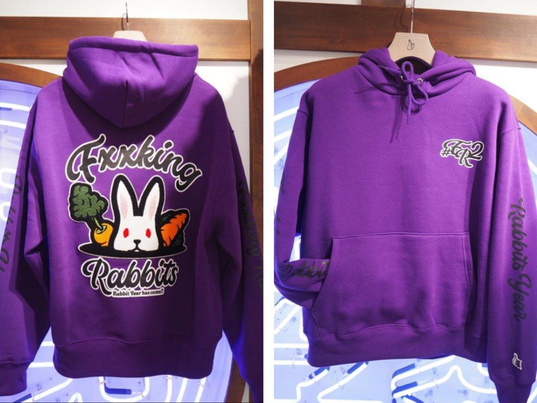 訂購］#FR2撫子京都限定2023年兔年限定衛衣hoodie Fxxking Rabbits, 男