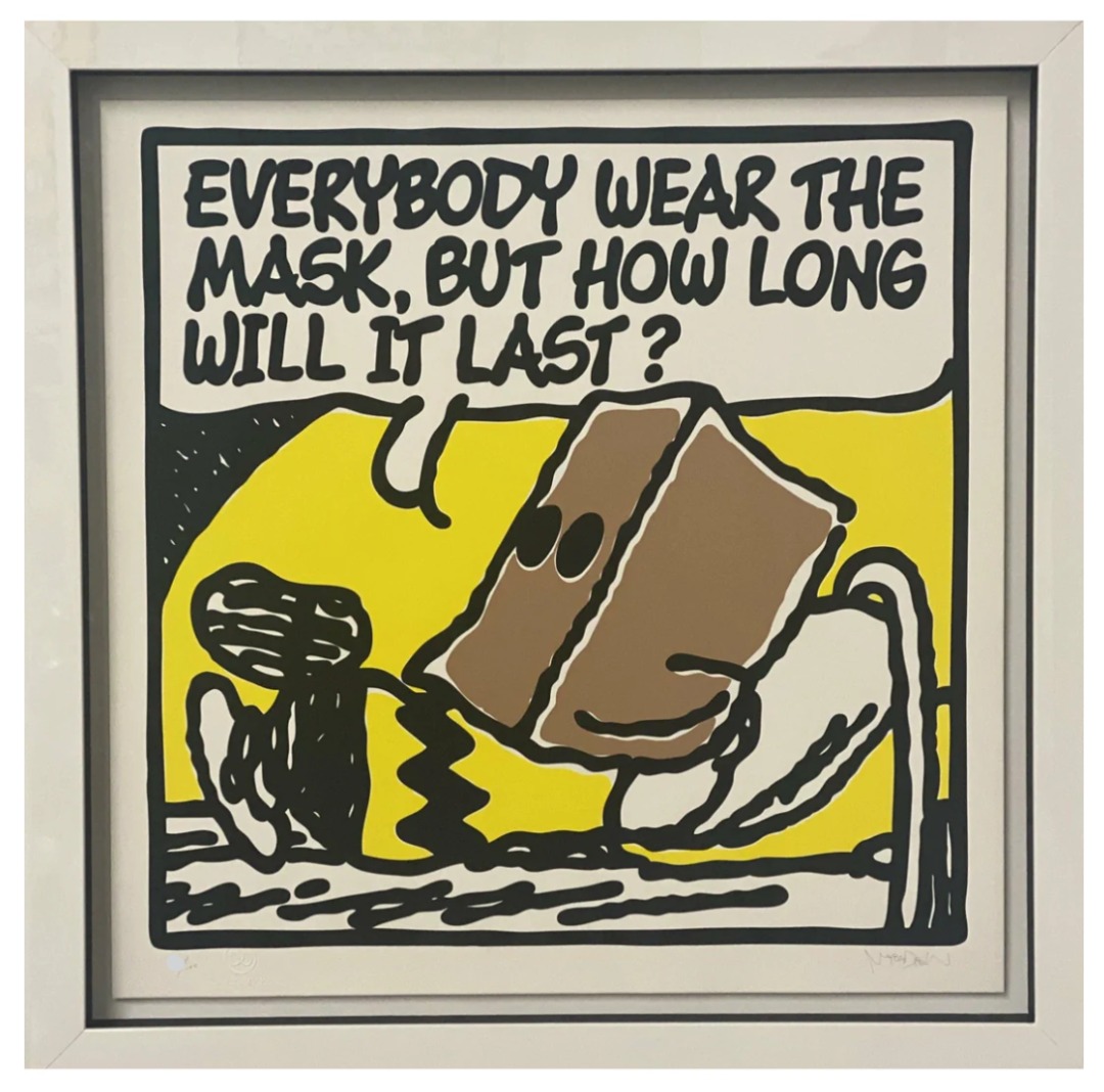 野花 卯月 MARK DREW シルクスクリーン SNOOPY スヌーピー KAWS好きに