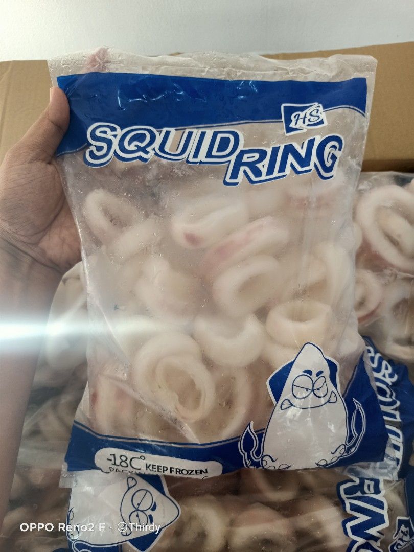 FROZEN SQUID RING 10KGS, Food & Drinks, Chilled & Frozen Food on Carousell