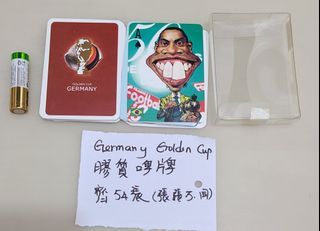 Germany Golden Cup  play card 德國足球 歐洲 巴西 法國 阿根庭  似顏繪膠質啤牌 23（議價者不回，不散買，只限天水圍區面交，其它地方免問) 23/02