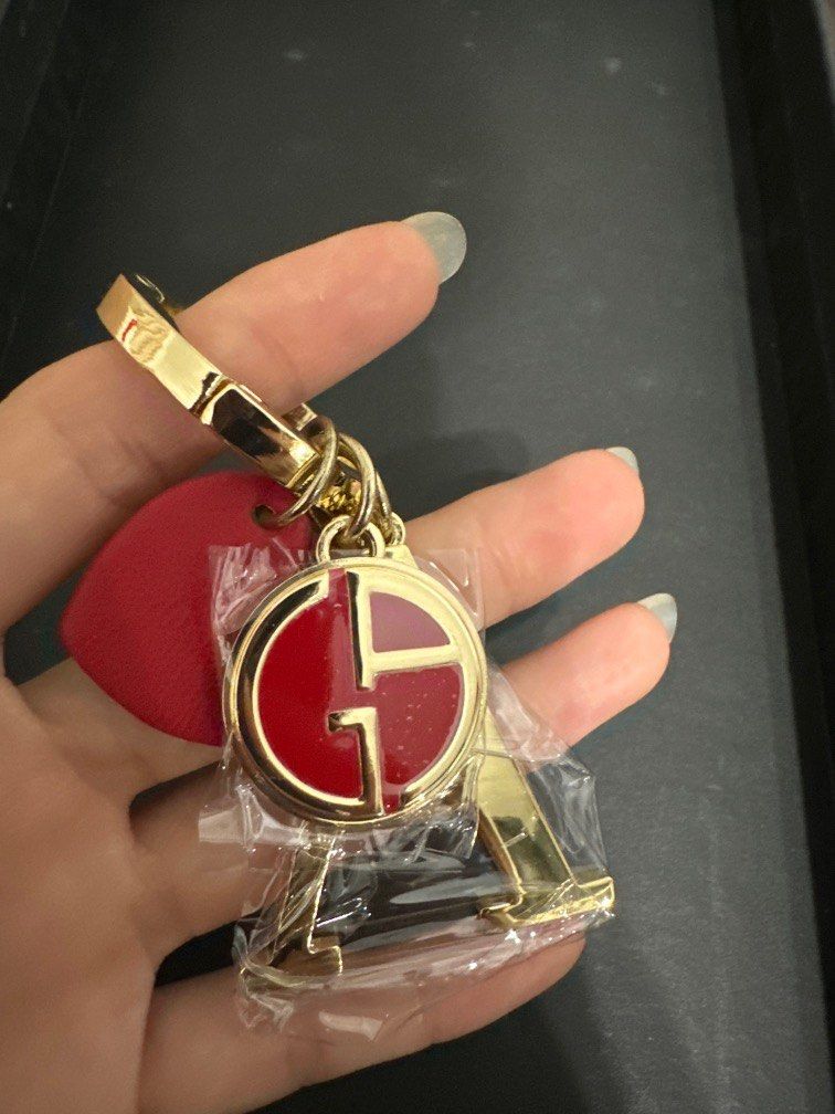 Giorgio Armani logo Keychain