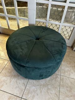 GORGEOUS Ottoman: Emerald Green