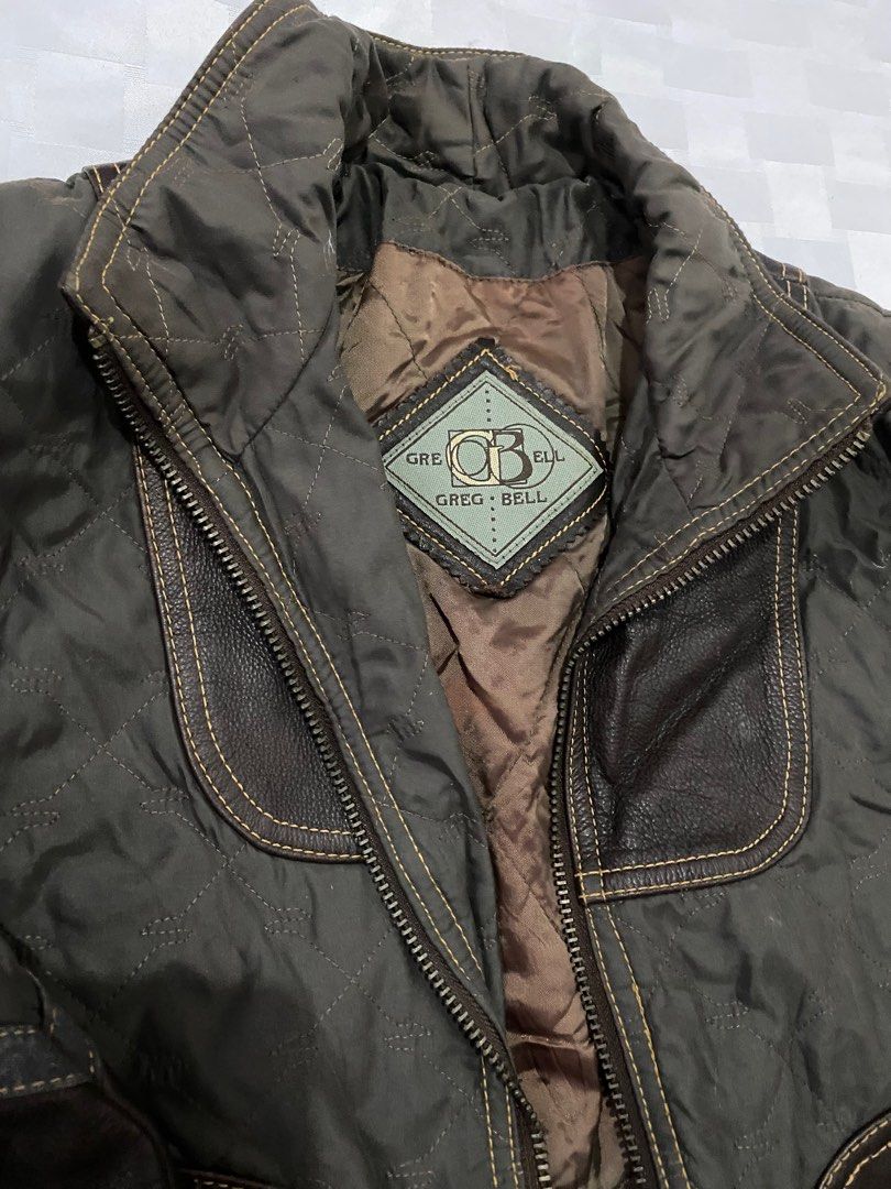 Greg bell leather new arrivals coat