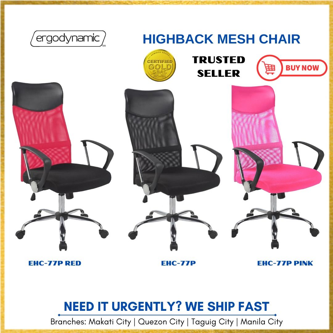 HIGH BACK MESH LEATHER CHAIR, Ergodynamic Chair Office Furniture, Work