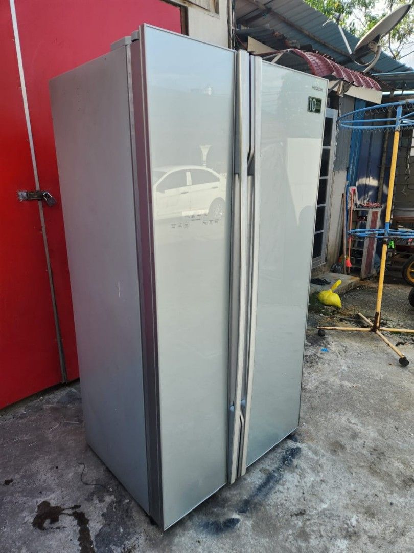 Hitachi inverter SIDE BY SIDE refrigerator fridge, TV & Home Appliances, Kitchen Appliances