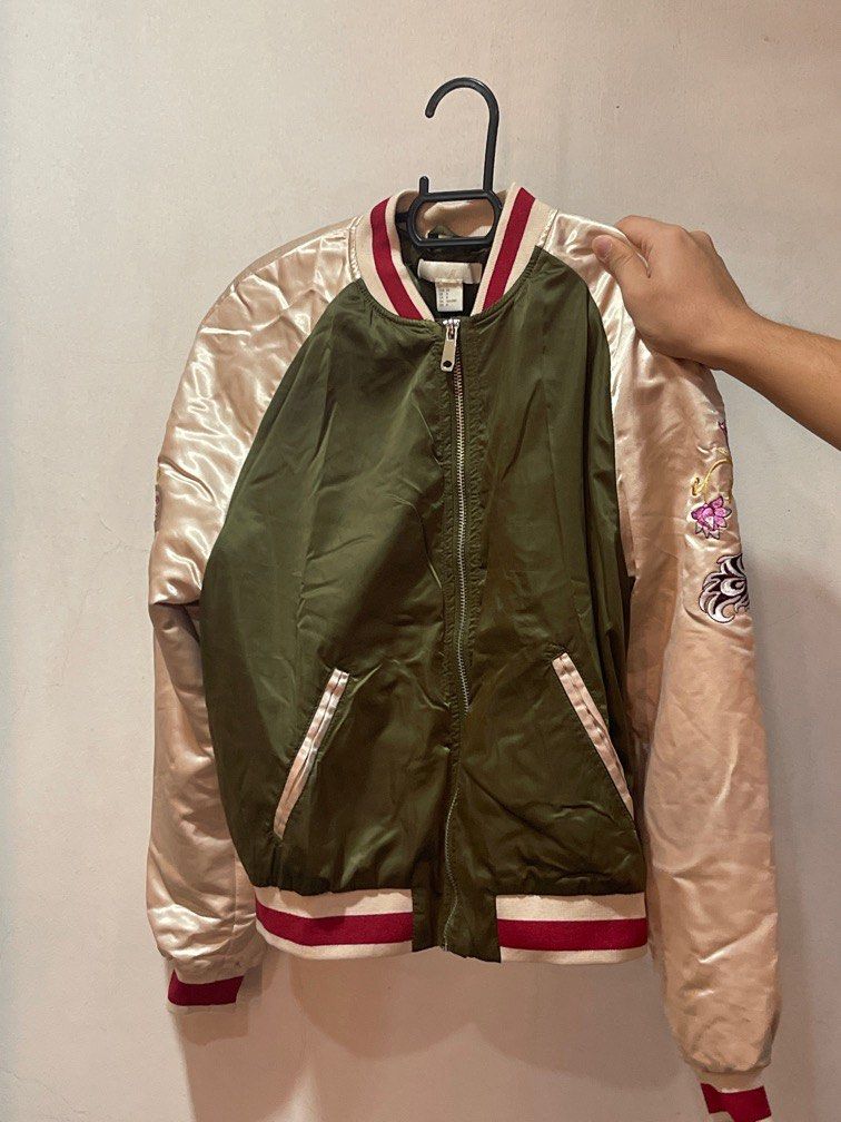Embroidered bomber hotsell jacket h&m