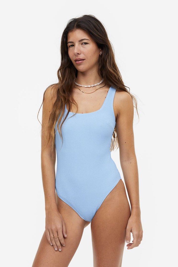 H&m blue swimsuit shop