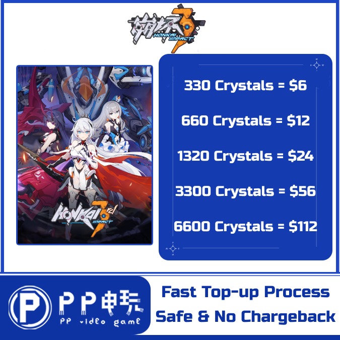 Honkai Impact 3 Crystal Top Up, Video Gaming, Gaming Accessories, In