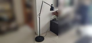 IKEA Aröd Floor / Reading Lamp Black With Bulb