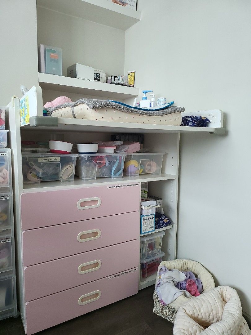 IKEA Baby changing table with storage drawers, Babies & Kids, Baby