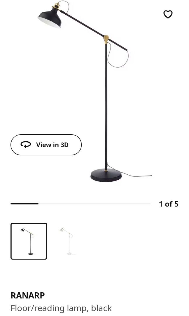 Ikea Ranarp Floor Lamp, Furniture & Home Living, Lighting & Fans