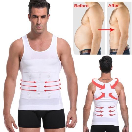 INSTOCK mens chest moobs belly fats shaper slimming underwear, Men's  Fashion, Activewear on Carousell