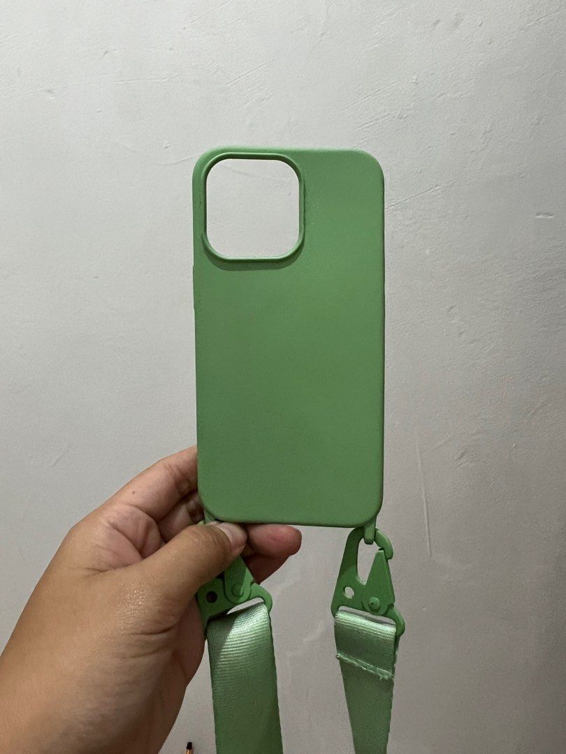 iphone 13 pro sling case (mint green) (Category: Cases & Sleeves) located in Rizal. Submitted by thriftedthings11 (Listing ID 1216834826, Image 1). Description: used once lang po. .