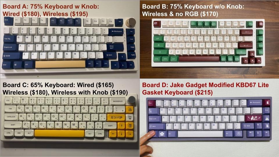 Custom Mechanical Keyboard Building Service choose your own sound and