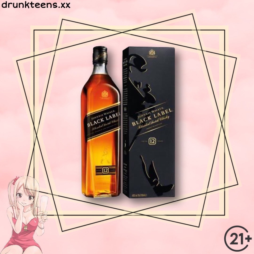 Johnnie Walker Black Label Whisky 750ml - JW Black Blended ...
