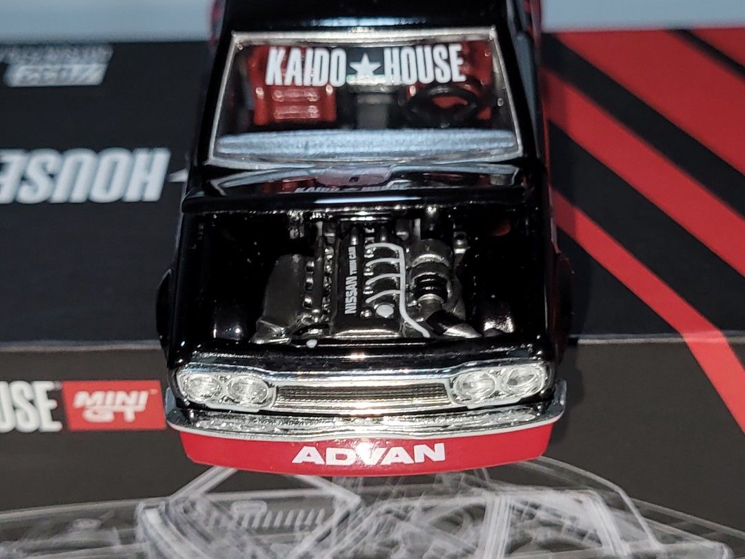 DATSUN 510 Pro Street Kaido ADVAN - Modellino Mini GT Scala 1:64 - Nuovo