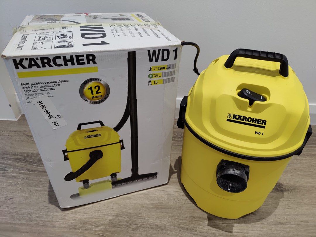 Karcher WD1 Classic Wet and Dry Vacuum Cleaner, TV & Home Appliances