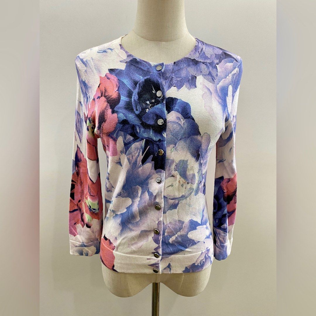 Karen millen floral cardigan hotsell