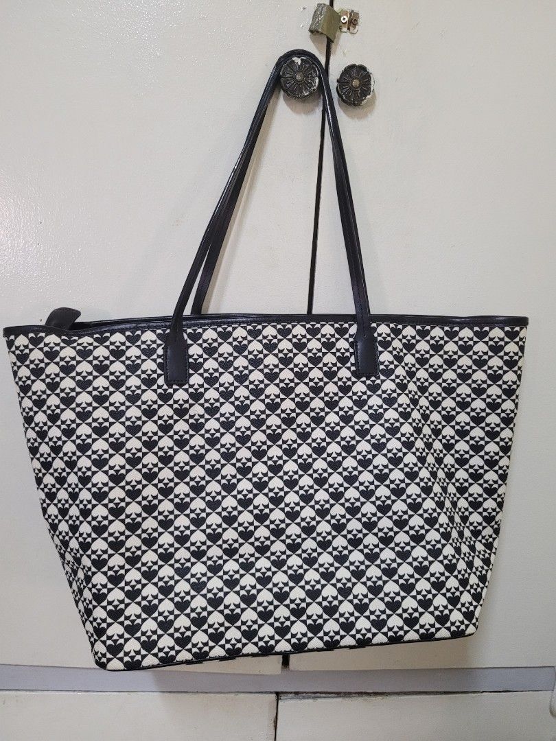 KATE SPADE Penn Place Black/White Tote Shoulder Bag