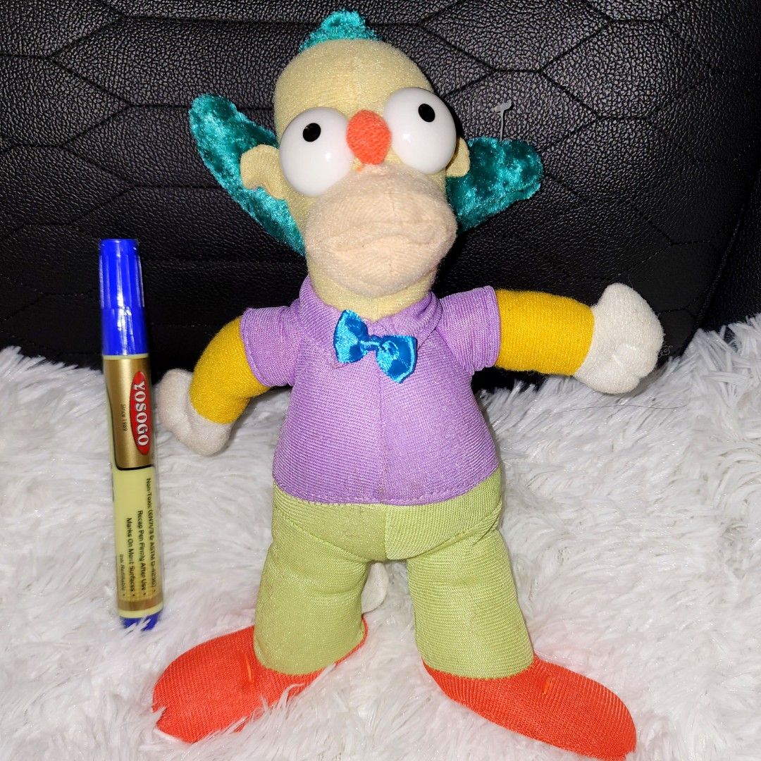 Krusty The Simpsons Plush Toy, Hobbies & Toys, Toys & Games on Carousell