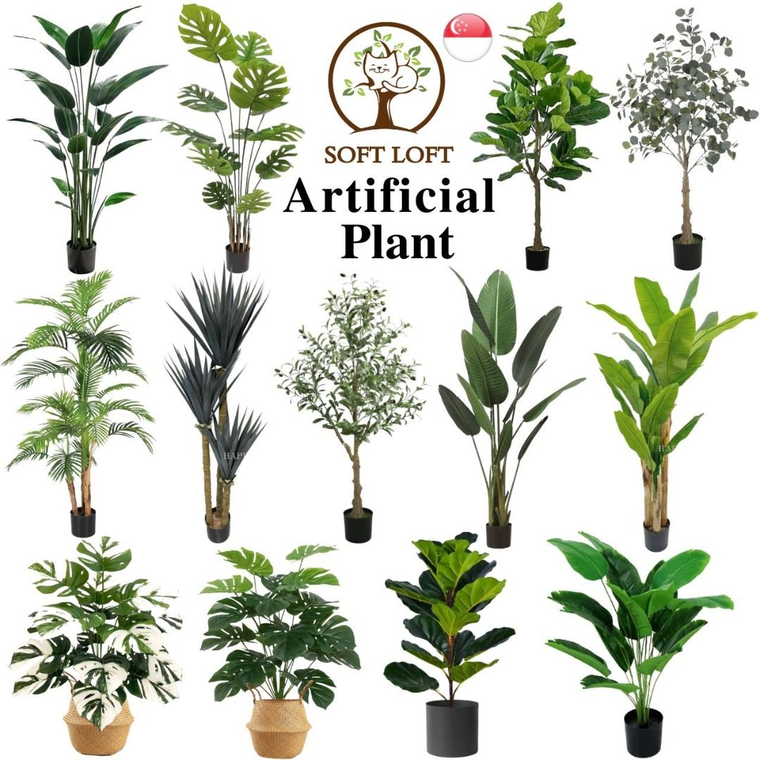 Large Artificial plant Fake Plants Tree Home Deco Indoor Outdoor Office