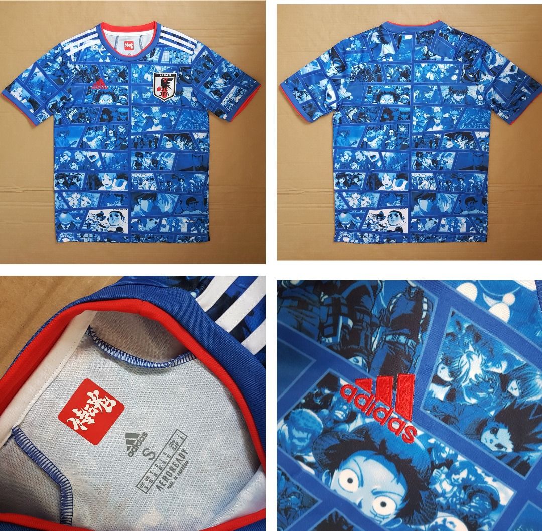 Limited Edition Adidas T-Shirt, Art Décor Anime Designer Tee, the Blue  Samurai, Cool JFA Top,