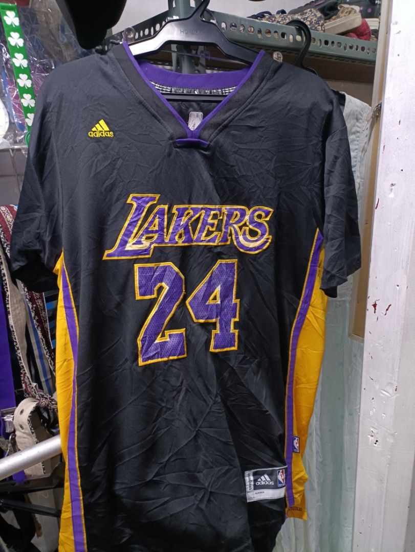 Adidas Los Angeles Lakers Kobe Bryant Hollywood Nights Jersey w/ sleeves  Small 