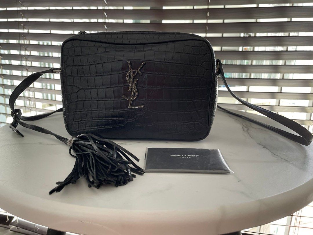Ysl lou camera top bag crocodile