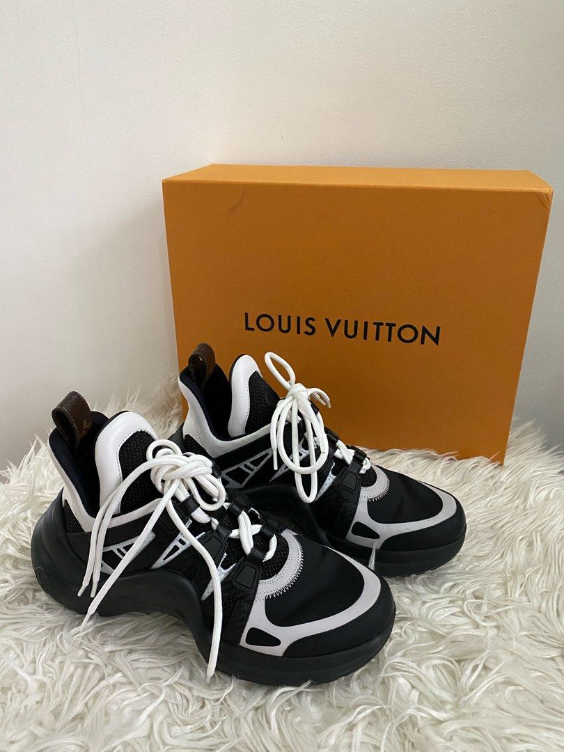 Louis Vuitton 'Archlight' Silver Mirror Sneakers, Women's Fashion